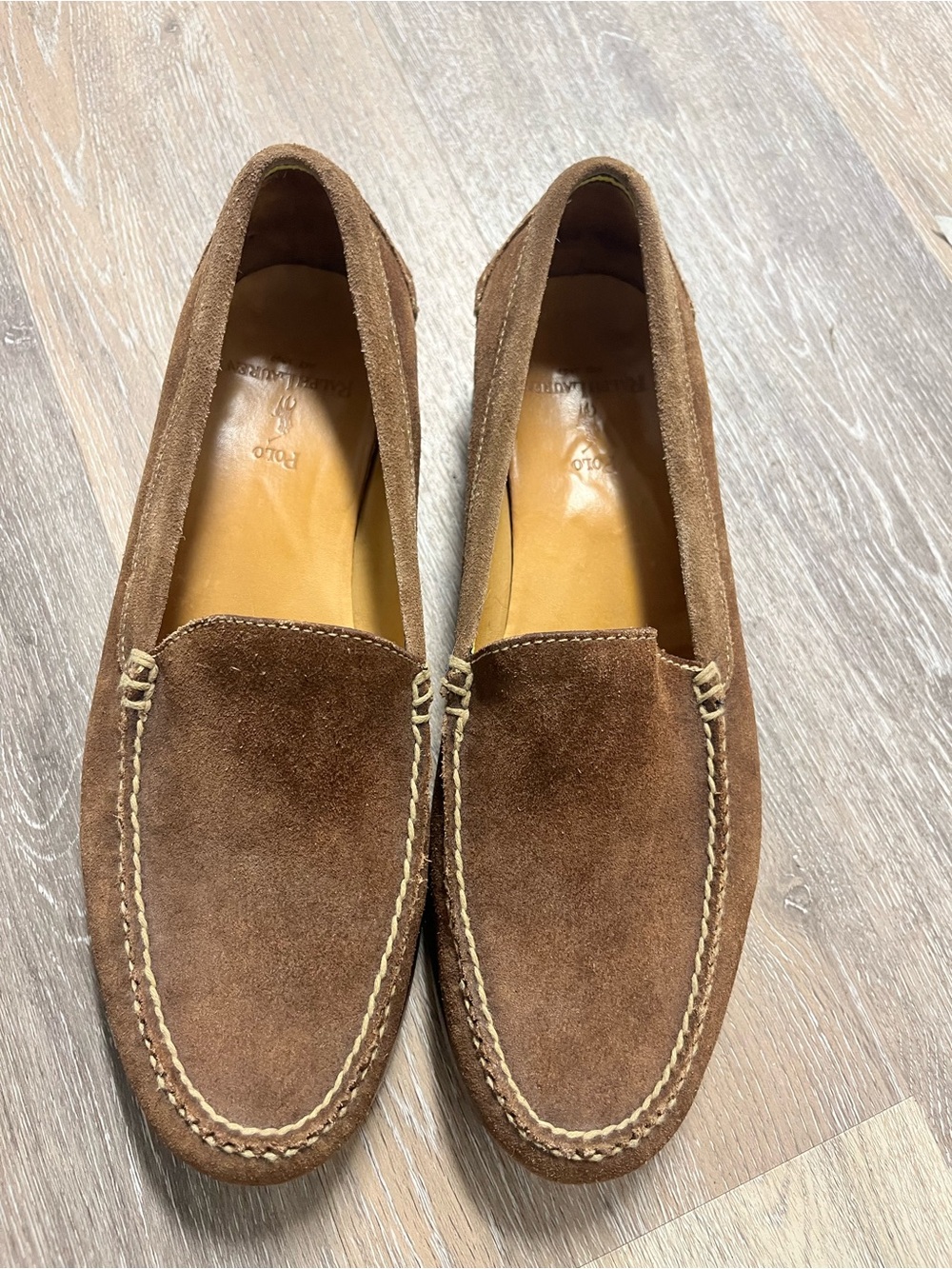 Polo by Ralph Lauren Brown Suede Slip-On Loafers